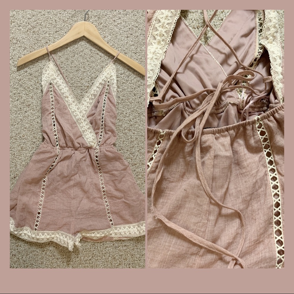 Mauve pink romper